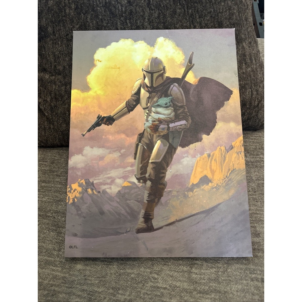 The Mandalorian Wall Art Starwars Canvas